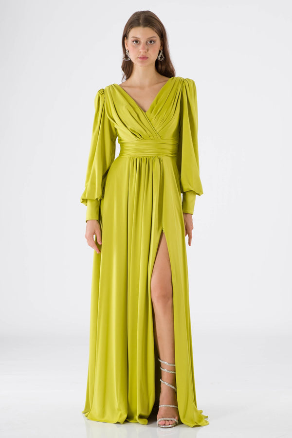 Dionne Peanut Evening Dress