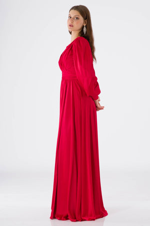 Dionne Red Evening Dress