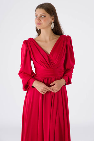 Dionne Red Evening Dress