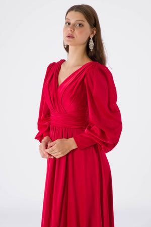 Dionne Red Evening Dress