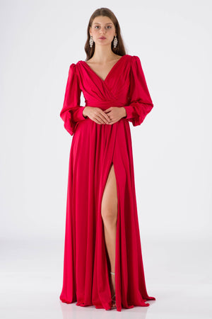 Dionne Red Evening Dress