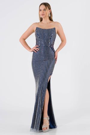 Ebikon Navy Blue Evening Dress Dress