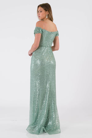 Eira Mint Evening Dress