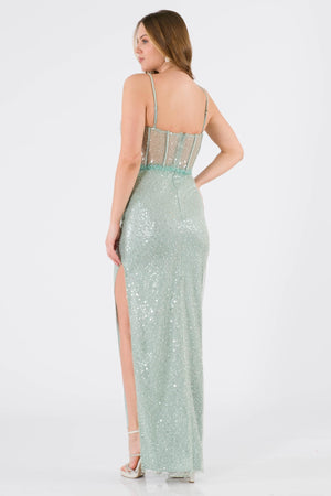 Emma Mint Evening Dress