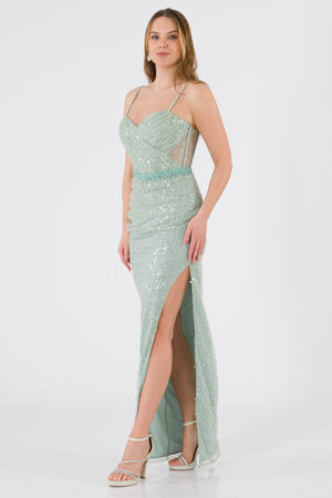 Emma Mint Evening Dress