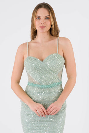 Emma Mint Evening Dress