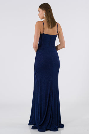 Entremont Navy Blue Evening Dress Dress