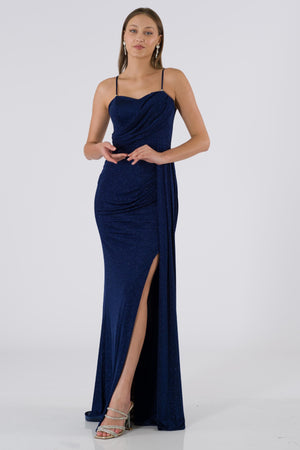 Entremont Navy Blue Evening Dress Dress