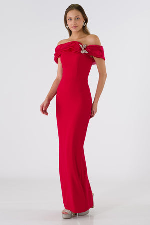 FRIBourG Red Evening Dress