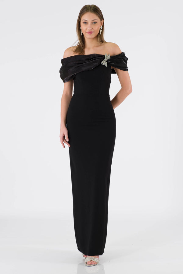 FRIBourG Black Evening Dress