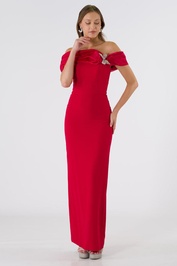 FRIBourG Red Evening Dress