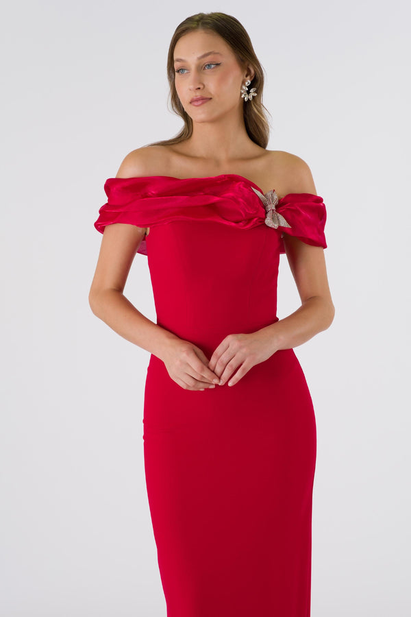 FRIBourG Red Evening Dress