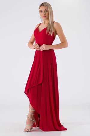 Gamoo Red Evening Dress