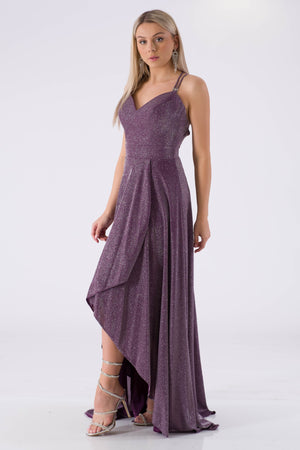 Gamoo purple evening dress dress