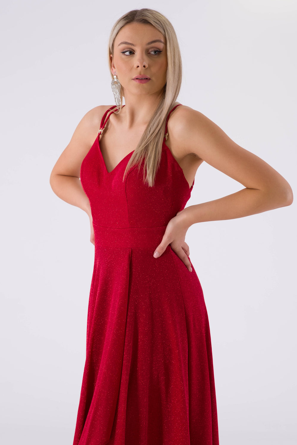 Gamoo Red Evening Dress