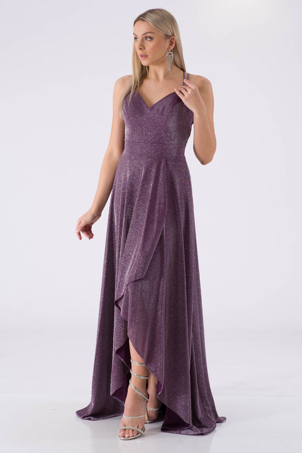 Gamoo purple evening dress dress