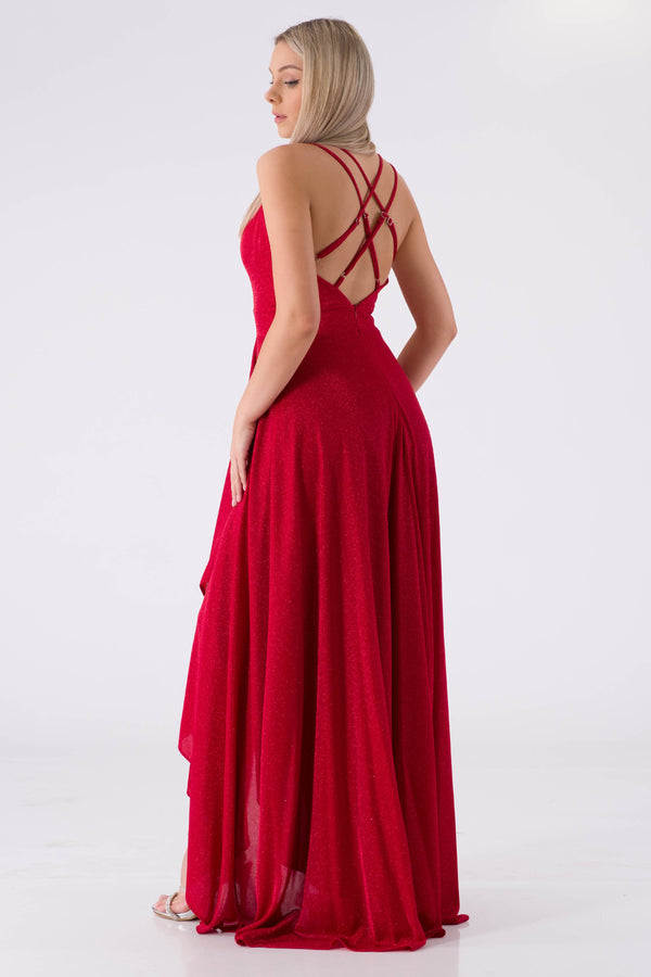 Gamoo Red Evening Dress