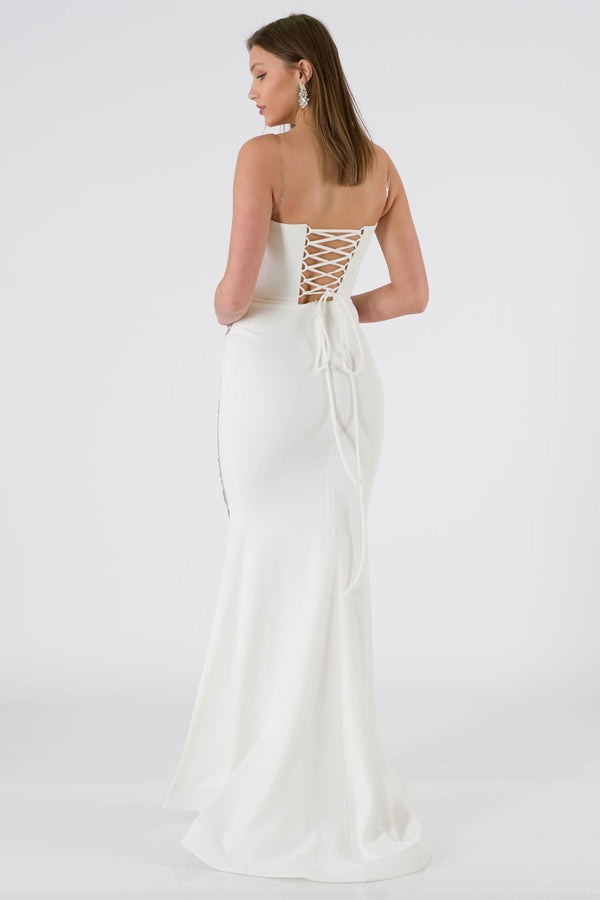 Gent Ecru Evening Dress