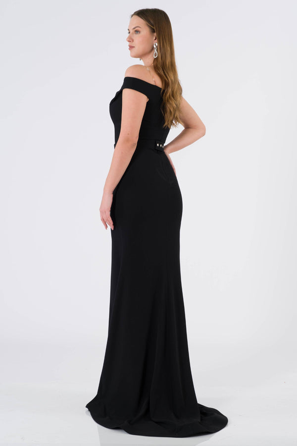 Herisau black evening dress dress