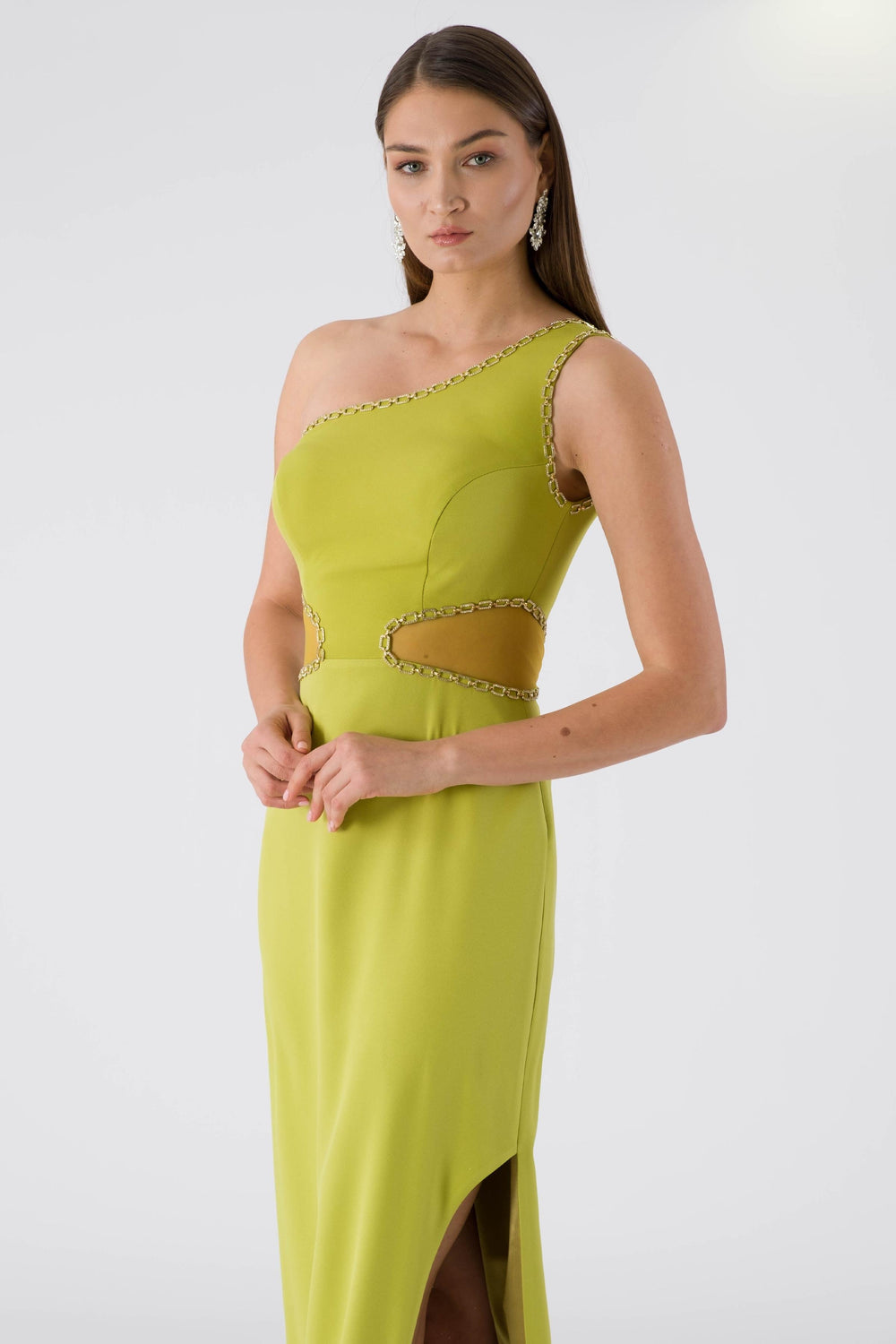 Johnny Peanut Green Evening Dress