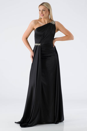 Huge black evening dress dress