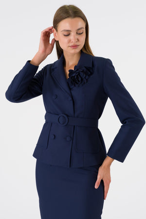 Hutiki Navy blue office set