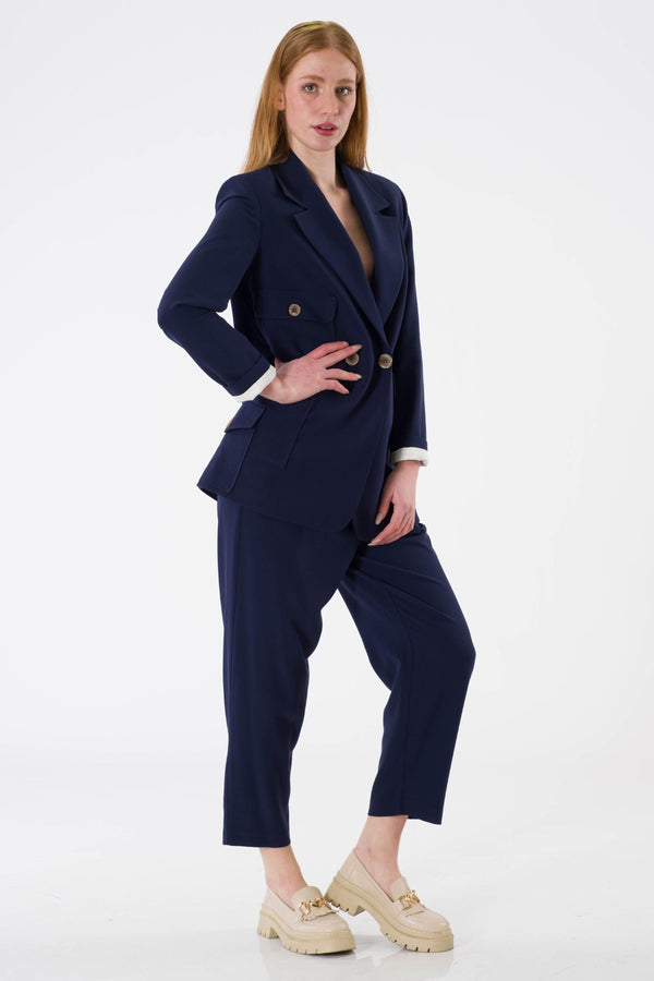 Kriens Navy Blue Office Set