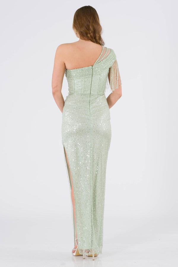 Leah Mint Evening Dress