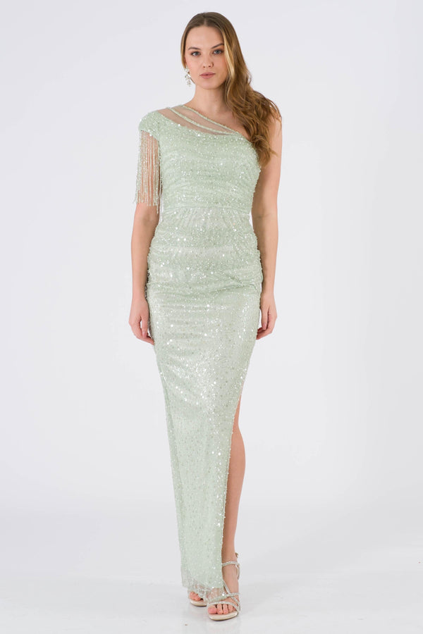 Leah Mint Evening Dress