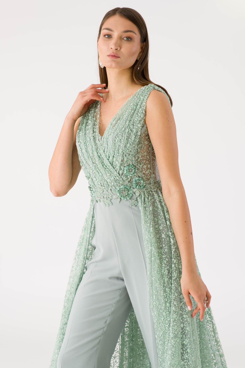 Mrji Mint Evening Dress