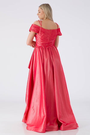 Muvua coral evening dress dress