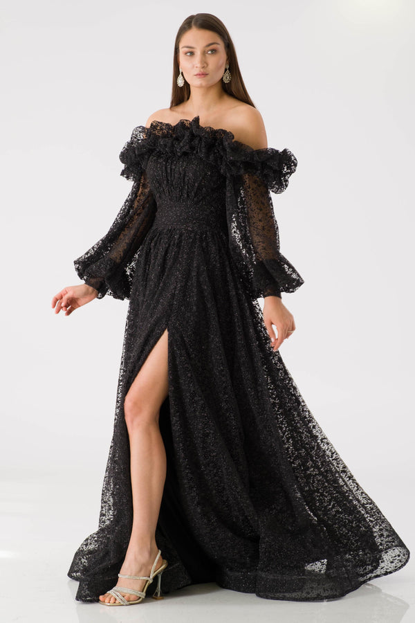 Narag black evening dress dress