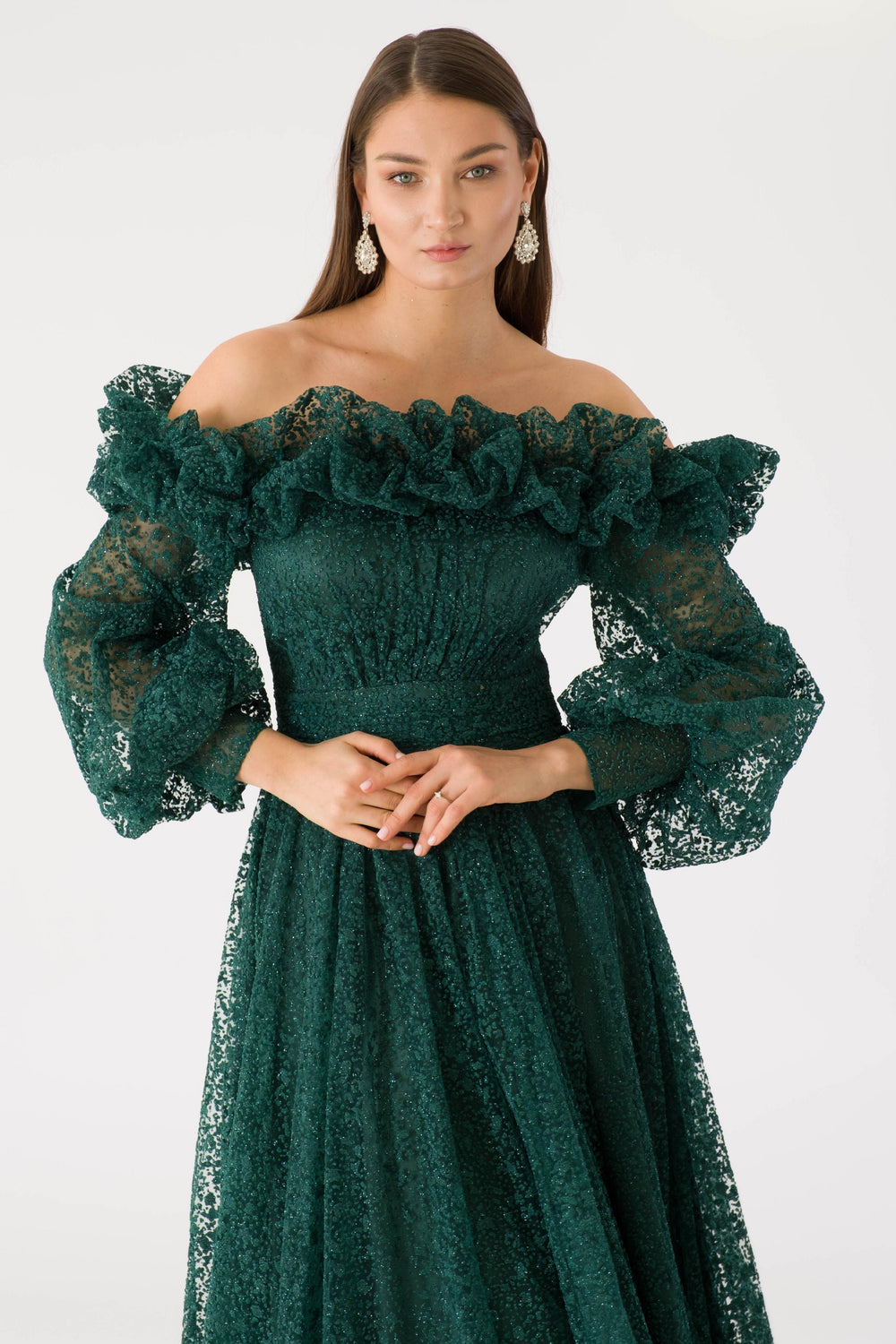 Narag Emerald Evening Dress