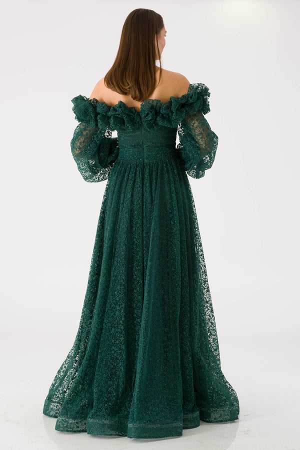 Narag Emerald Evening Dress