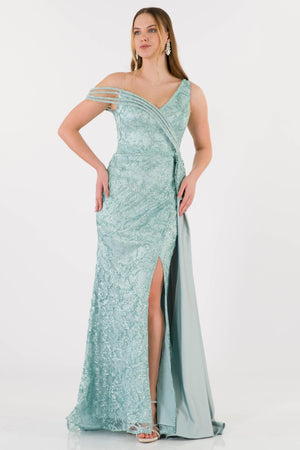 Nora Mint Evening Dress