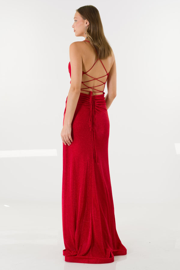 Ome Red Evening Dress