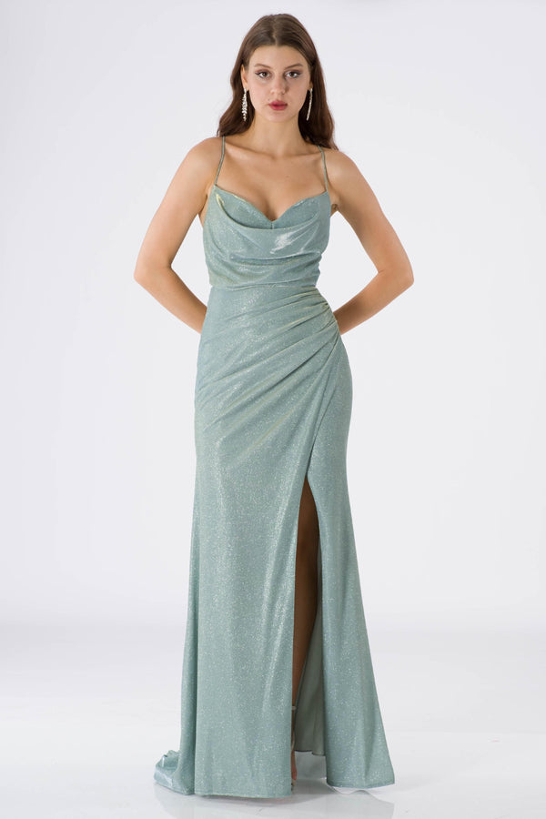 Ome Mint Evening Dress