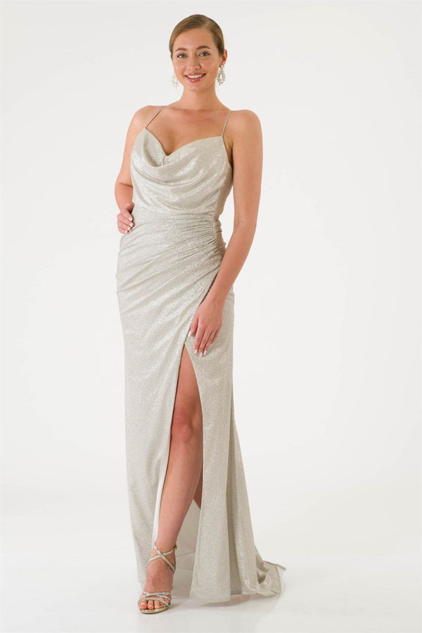 Ome Silver Evening Dress