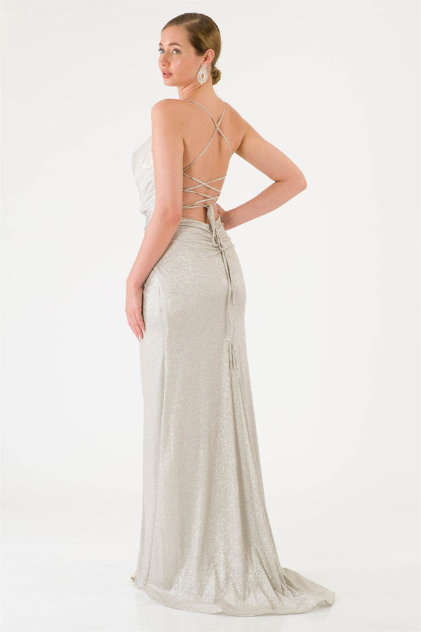 Ome Silver Evening Dress