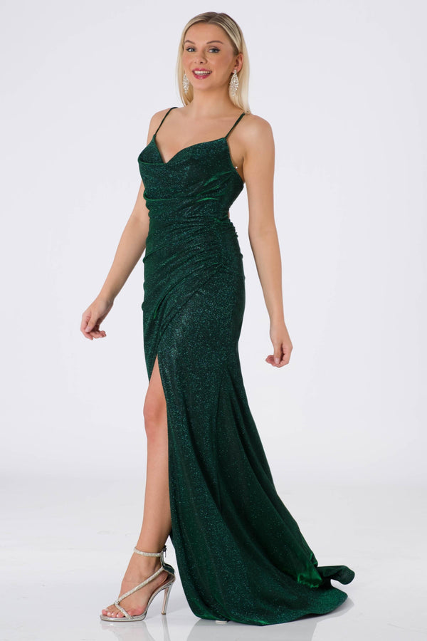 Ome Emerald Evening Dress