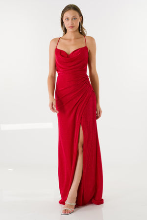 Ome Red Evening Dress