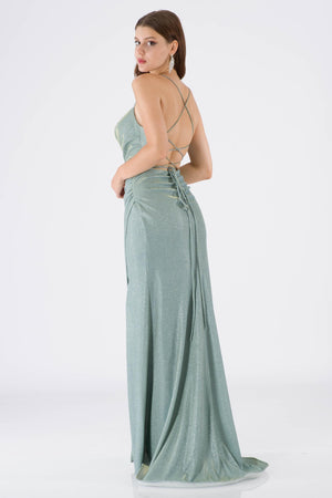 Ome Mint Evening Dress