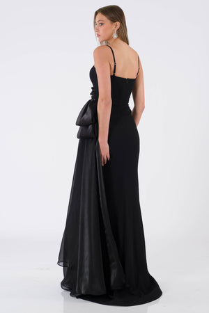 Oviedo black evening dress dress