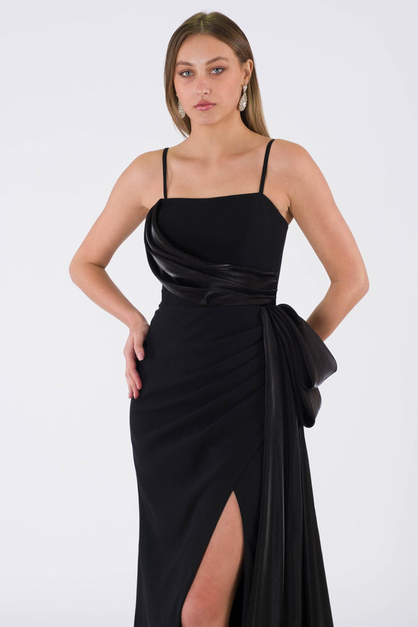 Oviedo black evening dress dress