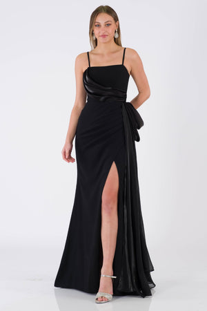 Oviedo black evening dress dress