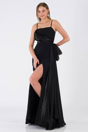 Oviedo black evening dress dress