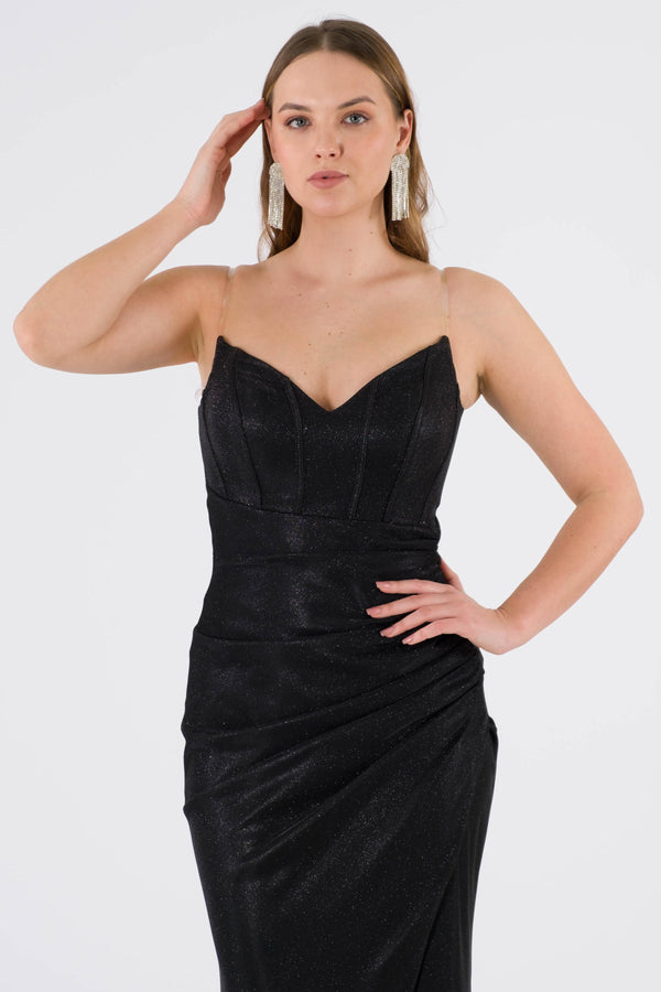 Palencia Black Evening Dress