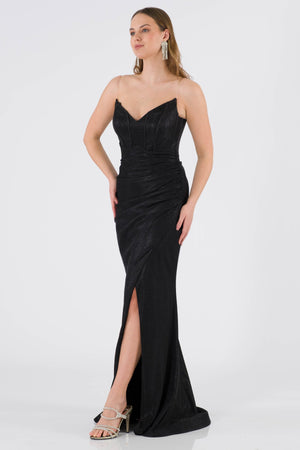 Palencia Black Evening Dress