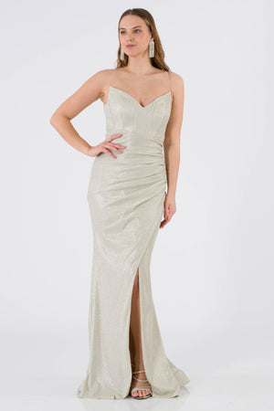 Palencia Gold evening dress dress