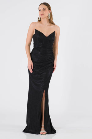 Palencia Black Evening Dress